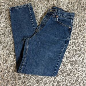 Levis 512 Slim fit Tapered leg Jeans Womens 6 Miss S Blue Wash Denim Mom